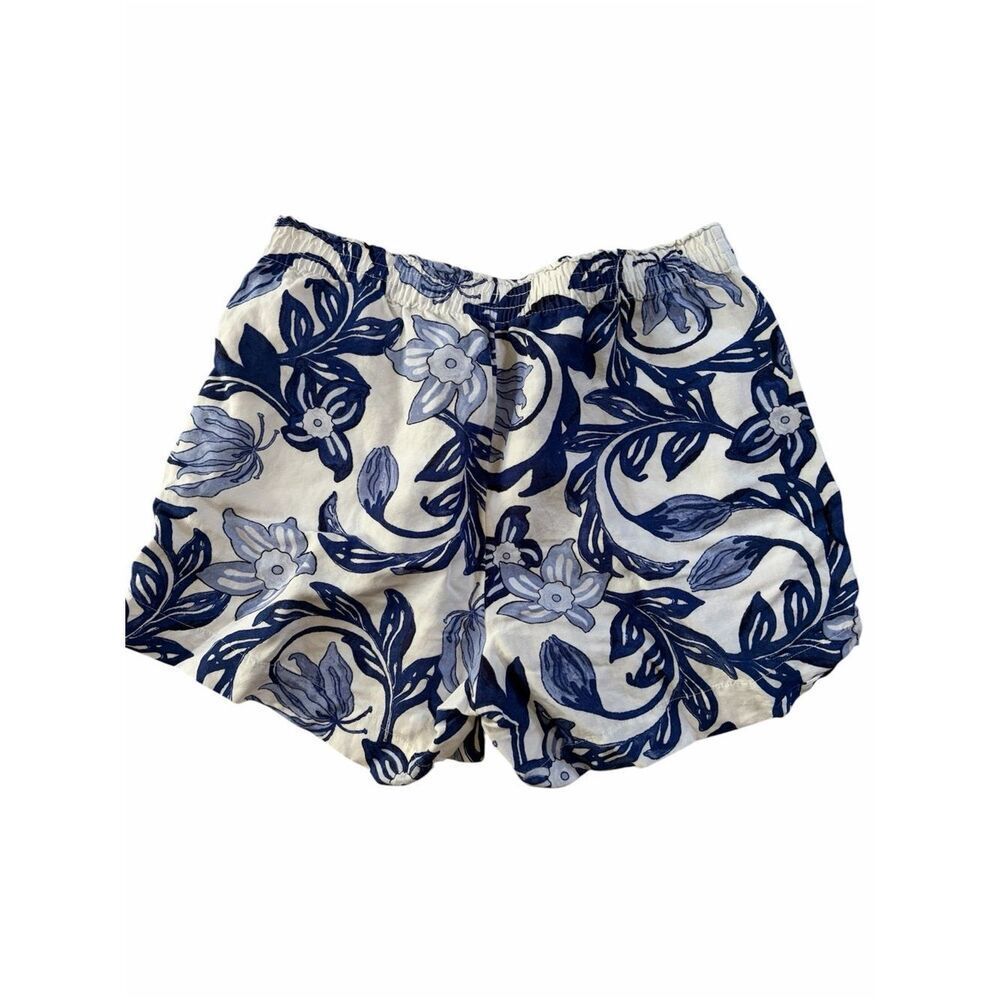 H&M Blue Floral Linen Women's Shorts